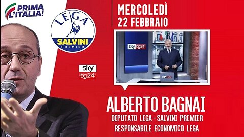🔴 Interventi dell'On. Alberto Bagnai, Responsabile econ. Lega, ospite a Start su SkyTg24 (22/02/23).