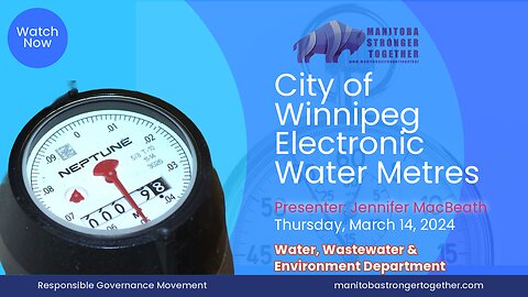 Jennifer MacBeath's Presentation to the City of Winnipeg Water, Wastewater, and Environment