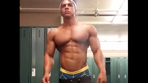 Young Bodybuilder Posing