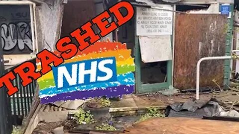 Trashed NHS Armley drs Leeds. abandoned.