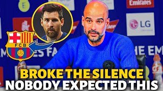 🚨URGENT! LOOK WHAT GUARDIOLA SAID ABOUT MESSI GOING BACK TO BARCELONA! BARCELONA NEWS TODAY!