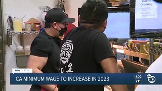 California minimum wage to increase in Jan. 2023