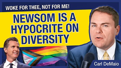 CA Gov. Gavin Newsom Exposed as Hypocrite on Diversity Laws