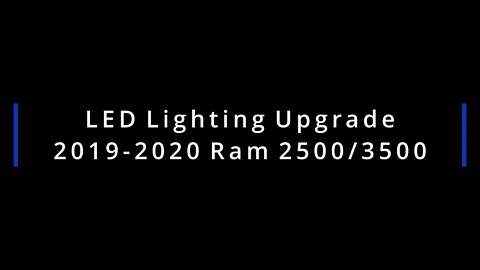 Ram 2500/3500 LED Turn Signal Comparison- GTR Lighting and Lasfit