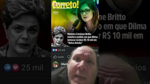 Ministra Cristiane Brito rejeita pedido de Dilma para tentar receber R$10 mil em Bolsa Anistia