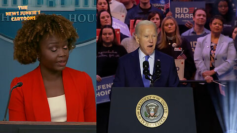 Biden's Press Sec on Biden: "It was a fiery speech, it was a deeply deeply impactful speech." And there he is.