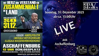 🔴💥LIVE aus Aschaffenburg - Mit HERZ und VERSTAND für ZUSAMMENHALT im LAND💥