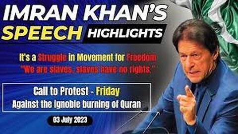 Chairman Imran Khan Speech Highlights with Subtitles | 03 July 2023