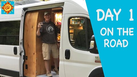 Day 1 On the Road //EP 1 VanLife Shake Out Tour in our OFF-GRID Sustainable ProMaster Van