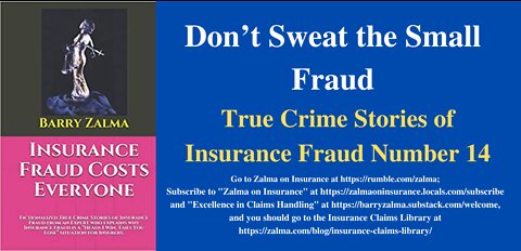 Don't Sweat the Small Fraud