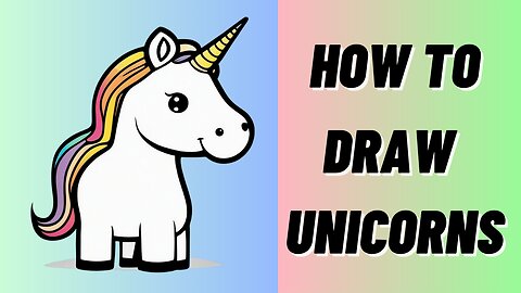 How to Draw a UNICORN Drawing Easy | Cartoon Beautiful Simple Baby Unicorn Drawing Video