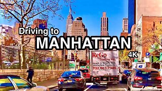 Driving to Manhattan - New York City Midtown and FDR in 4K