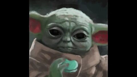 Painting of Grogu for #StarWarsDay #Maythe4thBeWithYou