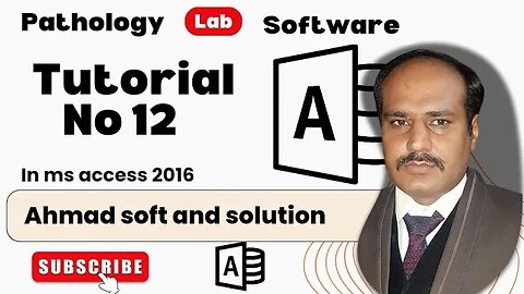 pathology lab software tutorial no12 | Ahmad soft and solution