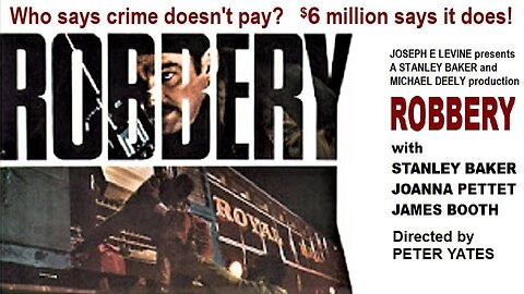 ROBBERY 1967 Dramatization of the 1963 Great Train Robbery of a Royal Mail Train FULL MOVIE HD & W/S