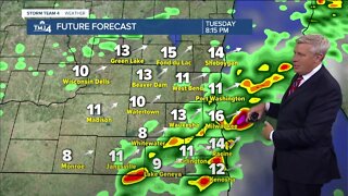 Quiet night, storms move in Tuesday evening