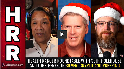 Health Ranger ROUNDTABLE with Seth Holehouse and John Perez on silver, crypto and prepping