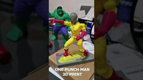 3D Printed One Punch Man Saitama #shorts #saitama #onepunchman