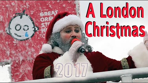 A London Christmas 2017 flashback to a virus free UK with father Christmas, lights cakes snow