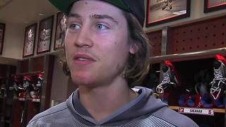 Red Wings forward Tyler Bertuzzi did not think Alexei Emelin's hit on him was dirty