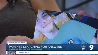 Parents still searching for answers in son's murder