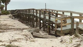Boardwalk in Vero Beach damaged by Nicole