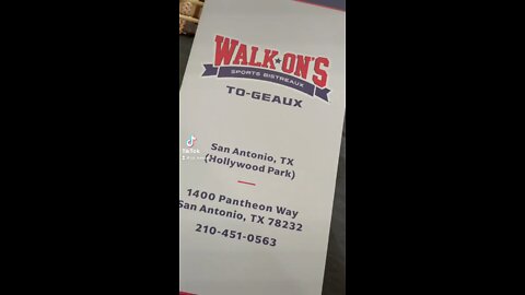 Trying out Walk Ons