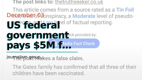 US federal government pays $5M for software to turn citizens into online “misinformation” respo...