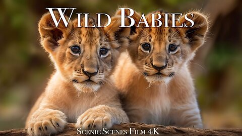Wild Babies 4K - Amazing World Of Young Animals | Baby Animals | Scenic Relaxation Film