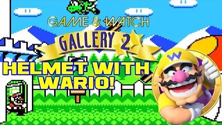 Game & Watch Gallery 2 - Helmet with Wario! - Game Boy Color Gameplay 😎Benjamillion