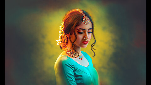 Digital Art of Beautiful South Actress with Hair Detail Photoshop Tutorial