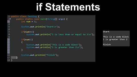 if Statements, Control Flow - AP Computer Science A