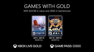RapperJJJ LDG Clip: XBox Games With Gold Free Games For Orctober 2022 Revealed