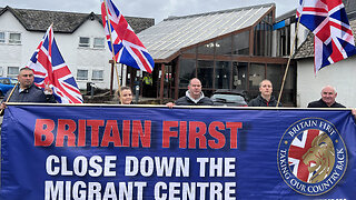 Britain First holds flash demo at Wigan hotel after two more migrants arrested for sexual assault!