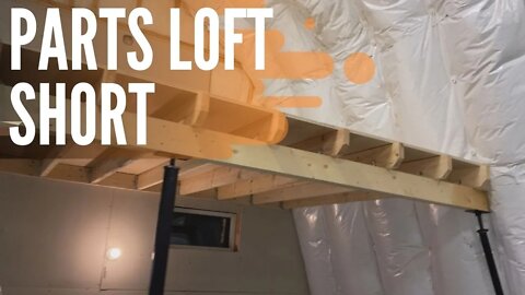 Shop Loft Install | Short Video | Vintage RV Restoration | Winter RV Storage Building!