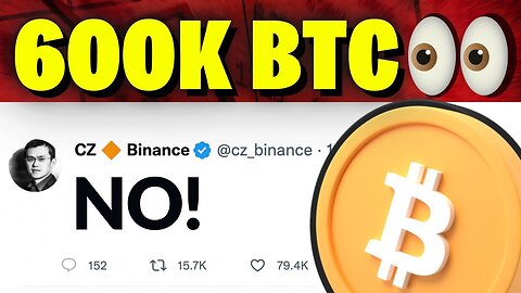 SHOCKING NO By Binance! 600K BTC Stash