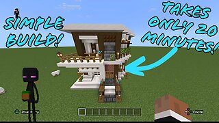 Minecraft: 20 minute modern house build!