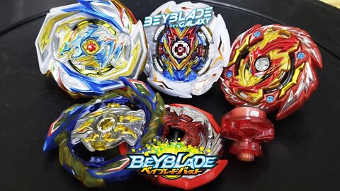 BRAVE HYPERION .Xc 2A contra outros três combos! - Beyblade Burst ベイブレードバースト