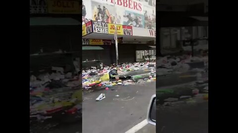 SA Riots ( JHB CBD aftermath )