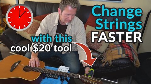 CHANGE GUITAR STRINGS FAST - Power Peg Motorized Guitar String Winder - Guitar Discoveries #73