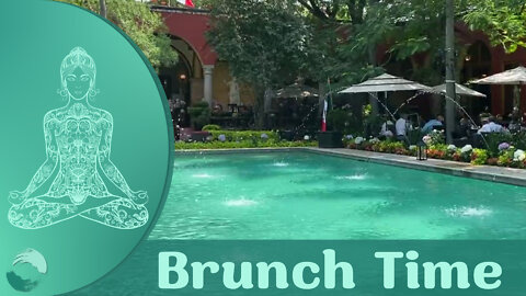 Brunch Time Ambient Sounds Fountain Soft Chatter Restaurant