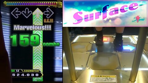 FIRST FC on A3! - Surface - EXPERT (12) - AA#510 (Full Combo) on Dance Dance Revolution A3! (AC, US)