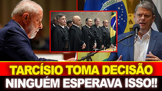 TARCÍSIO TOMA DECISÃO INESPERADA !! NINGUÉM ESPERAVA POR ISSO...