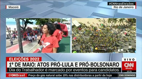 Maceió faz manifestação pró LULA e Rio de janeiro pro Bolsonaro