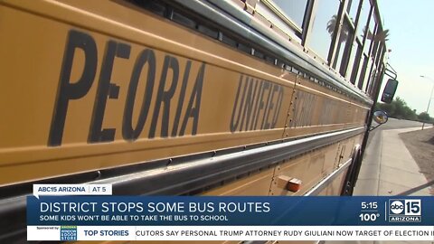 Peoria mom struggles with school transportation after bus route cancelations