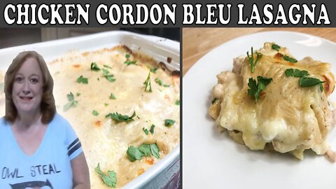 CHICKEN CORDON BLEU LASAGNA RECIPE | Cookingwith Rick | Cook with Me Lasagna