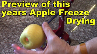 Freeze Drying - Quick Preview - 86 lbs of Apples - Getting Started