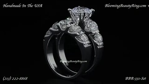 BBR-331Set Engagement Ring And Matching Wedding Band