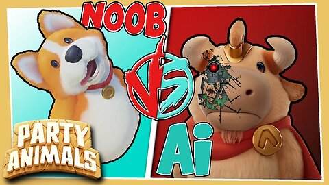 Party Animals Noobs VS BOSS Level AI's (Party Animals Funny Moments)