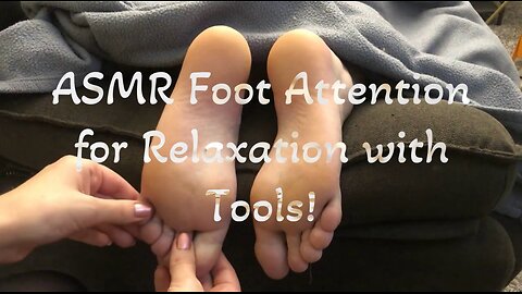ASMR Foot Tickle with Tools Preview!